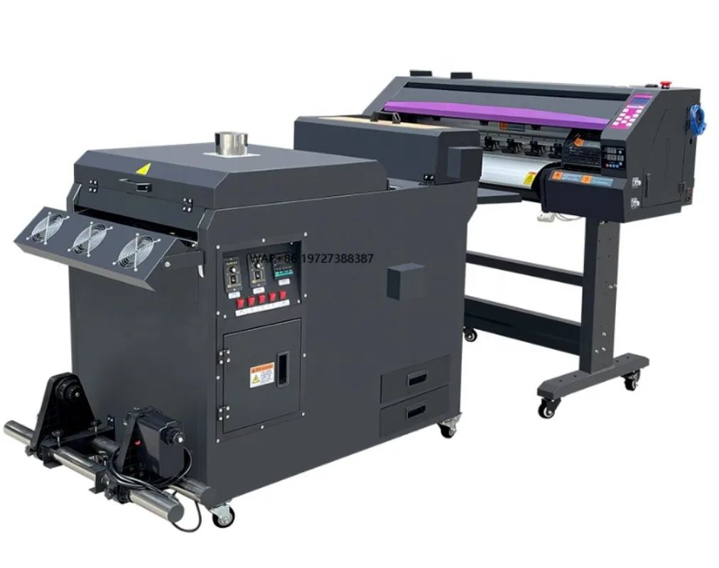 Hot Sale Large Format DTF Printer Machine 24inch Width Dual Head  Xp600 with Glue Shaker for T Shirt Printing