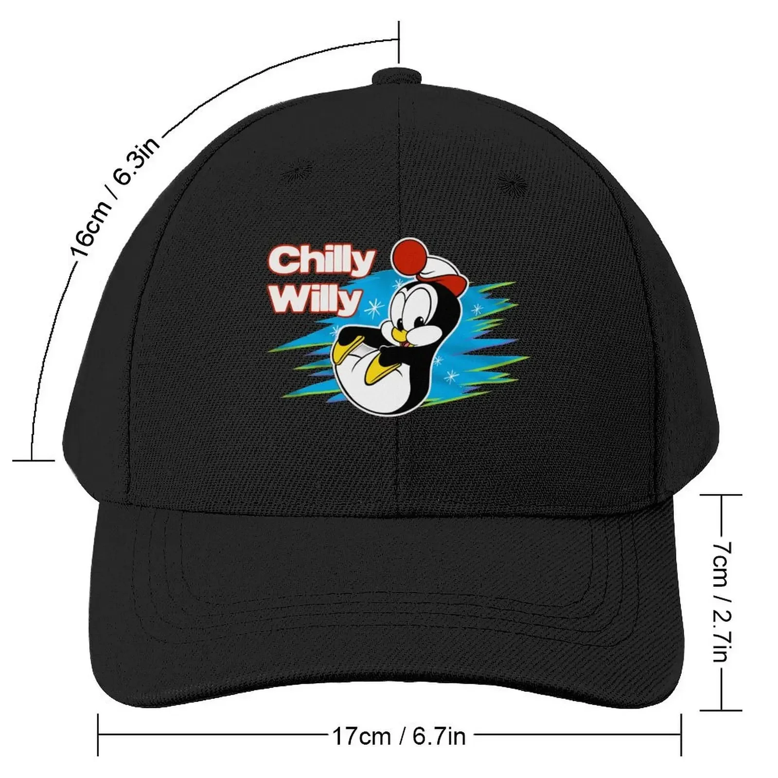 Cute Vintage Chilly Willy Throwback Tribute Baseball Cap Visor tea Hat Men's Hats Women's