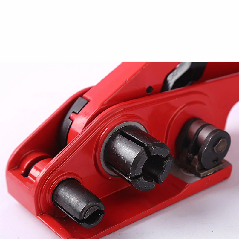 Packing Strapping Tensioner & Cutter Manual Banding Tools Windlass for Polyester Polyproplyn Strap, Red, Blue, Green