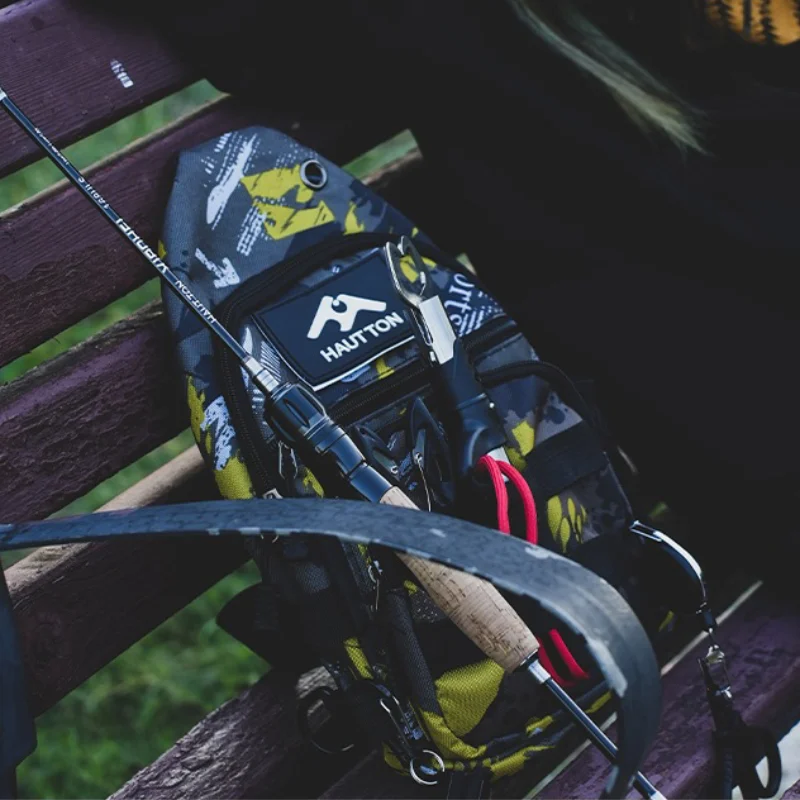 حقيبة ظهر مقاومة للماء لصيد الأسماك، حقيبة طُعم صيد تكتيكية خفيفة الوزن، معدات وصيد الأسماك والمعدات للرجال