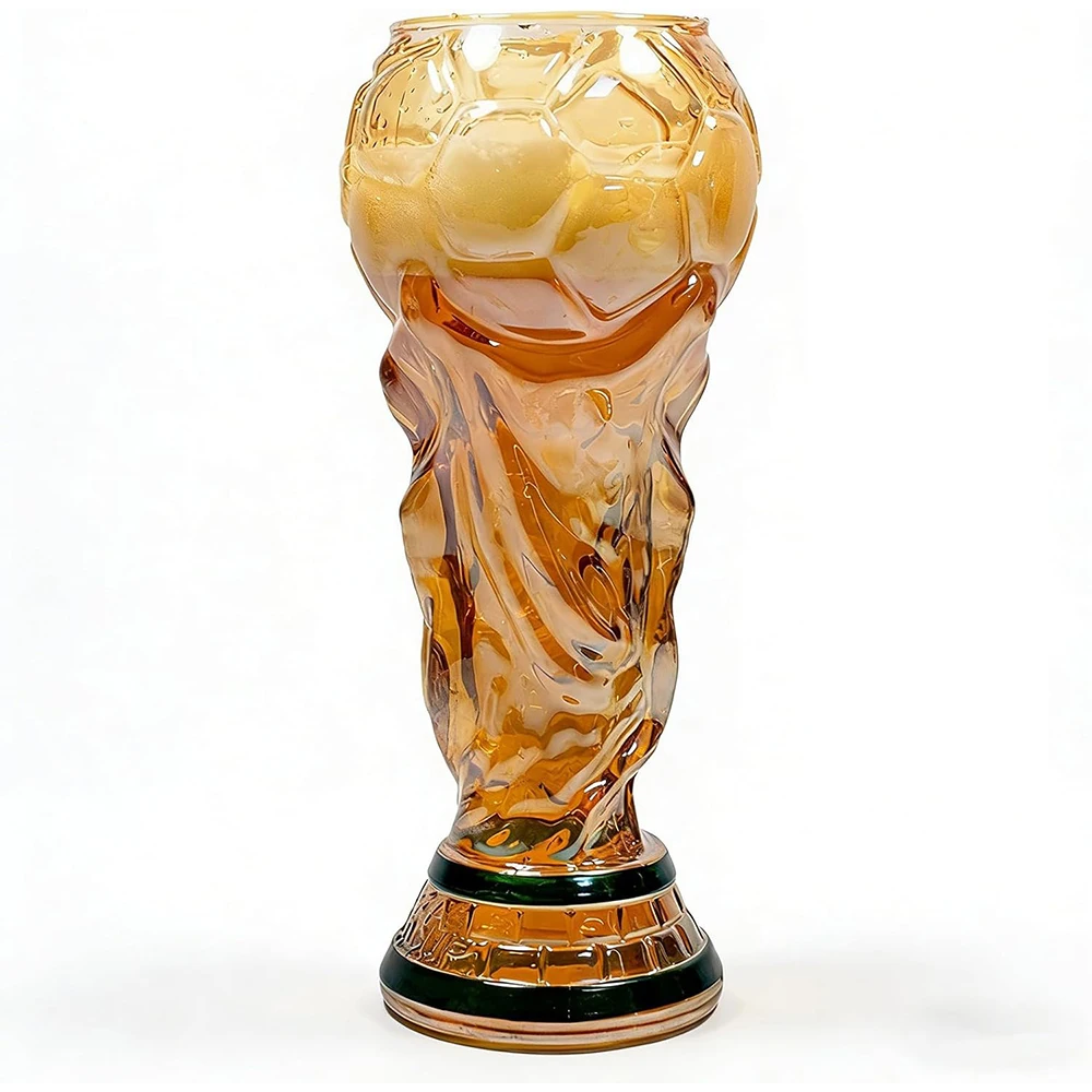 Vaso de Cerveza con Forma de Trofeo de Fútbol 2026 – Copa para Fiestas de Vistazo – Merchandising Premium de Fútbol para Aficionados al Fútbol
