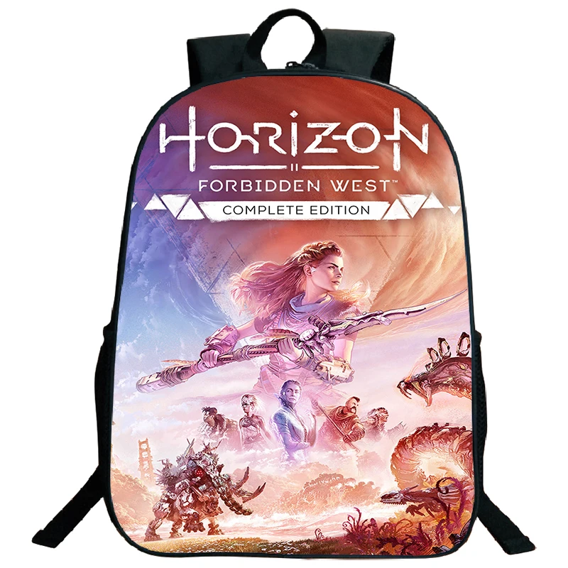 Gioco Horizon unded West Print zaino zainetto di grande capacità per ragazzi ragazza bambini zaino portatile adolescente Laptop Bookbag