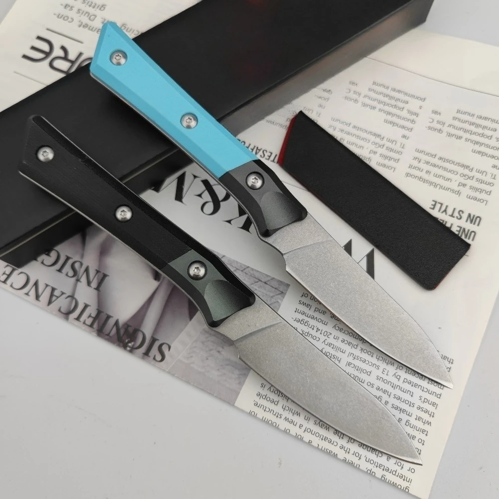 

Backpack Walking Tour 3500B Fixed Blade Knife Multi-purpose Pocket Knife with Sheath Fishing Camping Picnic Climbing Tool EDC