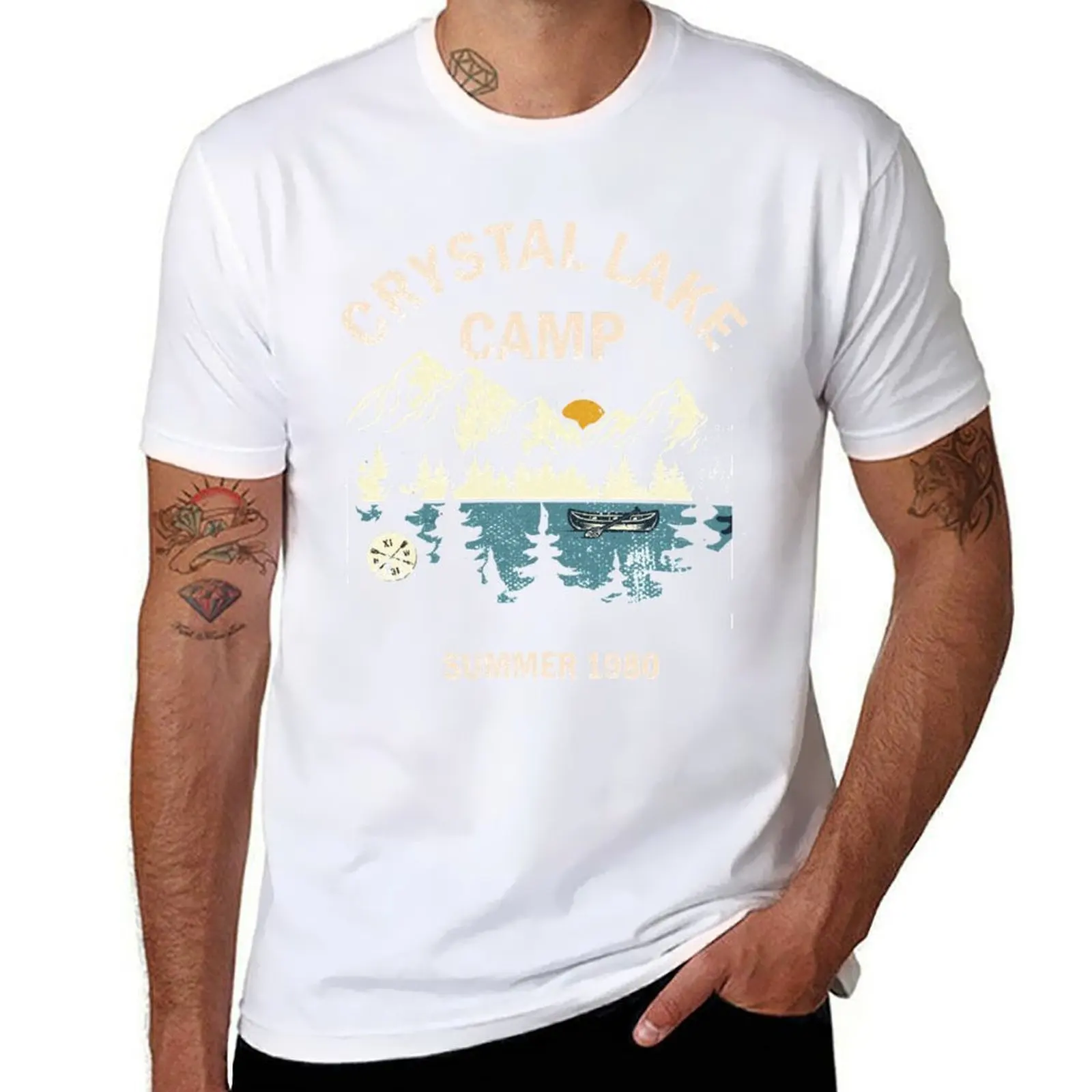 

Camp Crystal Lake Friday 13 Vintage T-Shirt t shirt man casual t shirt personalised T-Shirt