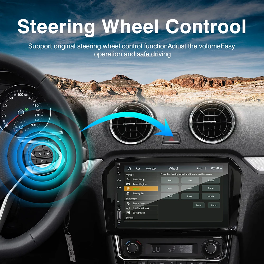 7inch 2din Car Radio Carplay Android Auto Multimedia MP5 Player Car Stereo Bluetooth USB TF FM For Toyota Honda Car Radio image 6