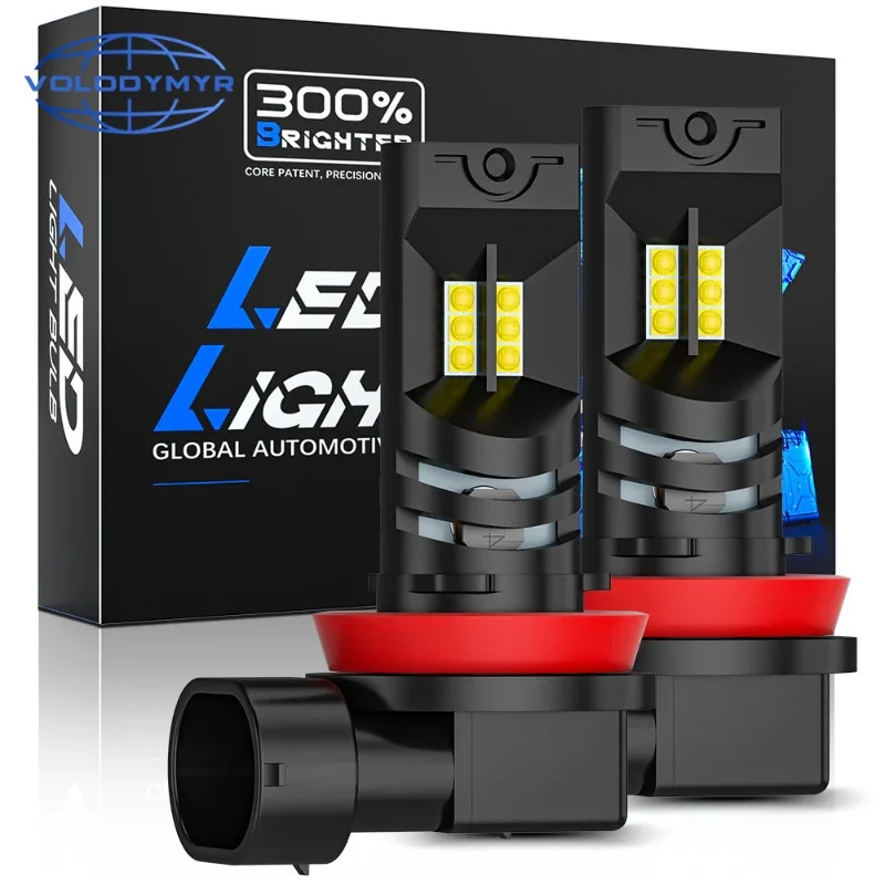 

Volodymyr Automotive LED Front Photo H8/H9/H11 /9005 12led High Power LED Front Fog Light Automotive Bulb