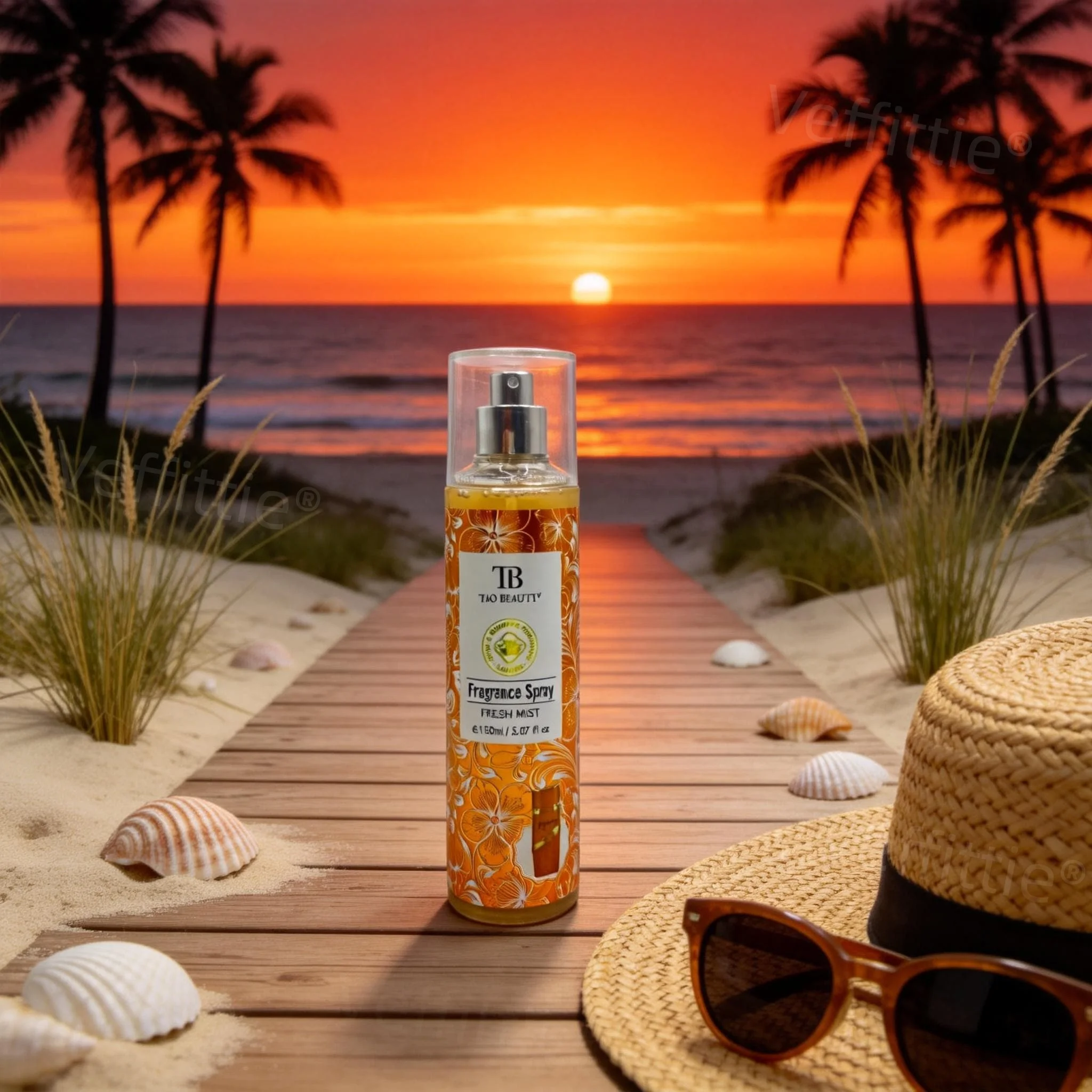 

Tropical Mango Coconut PassionToilette, Orange Floral Spray, Long Lasting Tuberose Musk Note, Breezy Aroma for Beach Vacations