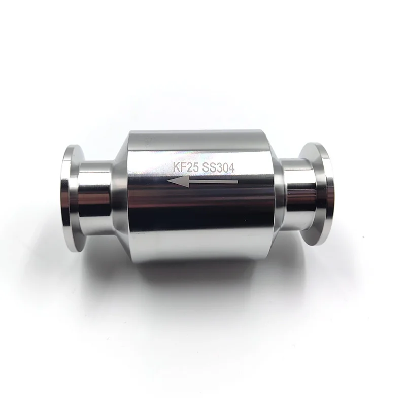 vacuum-check-valve-kf16-kf25-kf40-kf50-304-stainless-steel-one-way-non-return-valve-for-vacuum-piping-and-vacuum-pump-systems