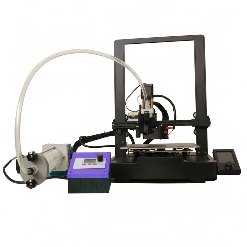 

HE3D Clay Pottery 3D Printer more strength fast speed Ceramic printing 500mml barrel TC-220 autolevel