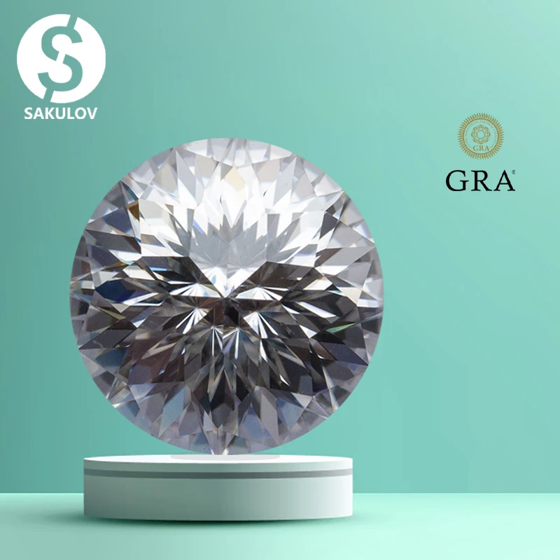 جديد D اللون الإمبراطورية قطع مويسانيتي أحجار فضفاضة 0.5-5.0ct مختبر الماس أحجار كريمة مفكوكة تمرير اختبار مع تقرير GRA