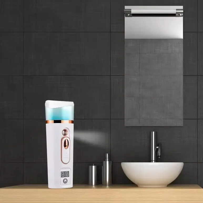 35ml 휴대용 나노 페이셜 스프레이 분석기 USB 충전식 핸드헬드 페이스 스티머 & 에어 가습기 이동 중 보습 스킨케어