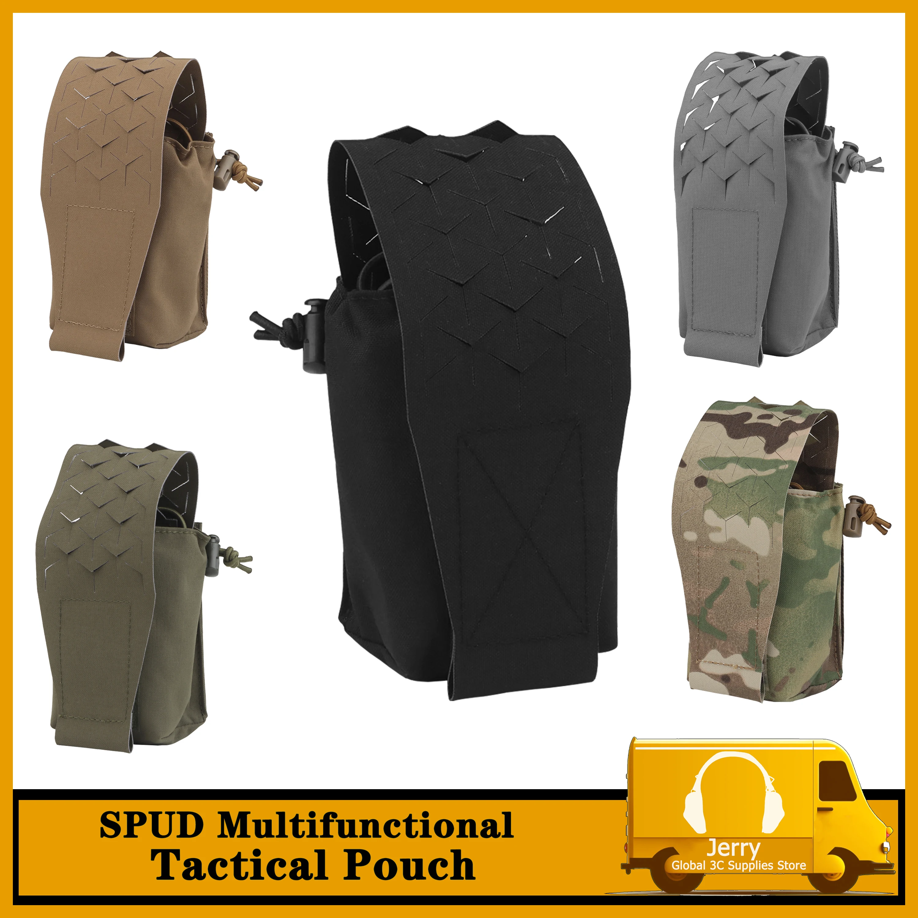 SPUD Multifunctional Tactical Pouch Chest Magazine Bag M4AK Cordless MOLLE Compatible for Hunting Game Paraphernalia Storage Bag