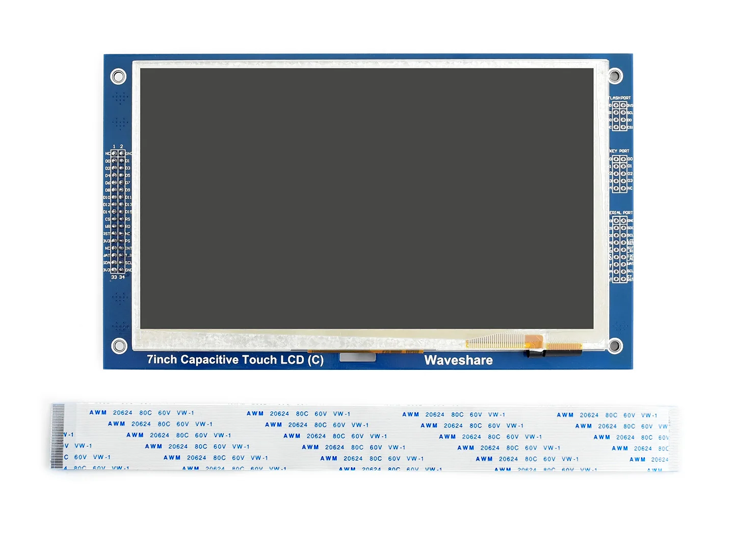 Imagem -05 - Waveshare-lcd Gráfico Multicolor c com Ecrã Táctil Capacitivo Gt911 Controlador Touch Ecrã Tft Ra8875 800x480