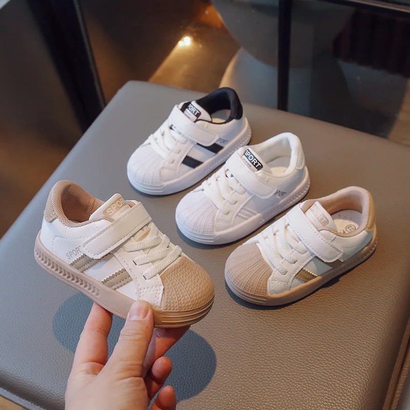 

Children Casual Shoes Autumn Spring Baby Soft Toddler Shoes Anti-kick Anti-slip Boys Sneakers Girls Fashion Shell Head Shoes