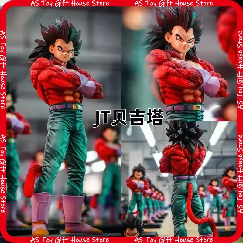 

JT Dragon Ball Action Figure Super Four Vegeta IV Collectible Anime Manga Hot Blooded Model Statue Room Decoration Birthday Gift
