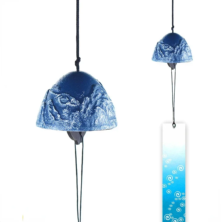 Carillón de viento de estilo japonés, decoración de habitación, Retro, escénico, para casa, balcones, patio al aire libre, Camping