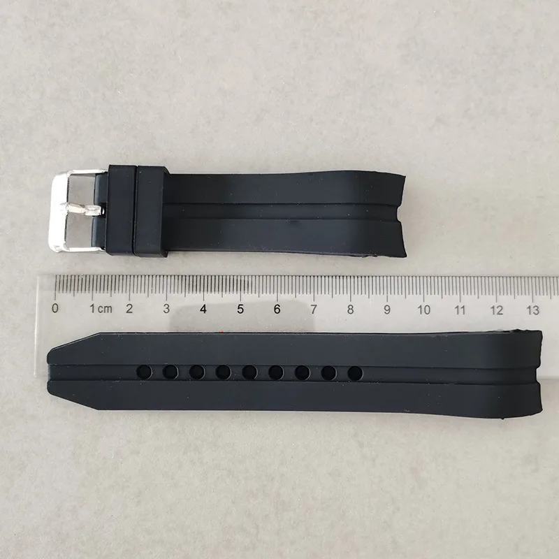 22mm 24mm 26mm Silicone Watch Strap for Seiko Bracelet for Rolex Water Ghost Curved End Watch Band Sport Waterproof Wrist Band