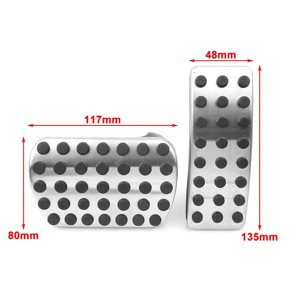 AT Accelerator Brake Gas Pedal Pads Cover For Mercedes Benz A B M GL GLS GLA CLA GLE Class W176 W246 X156 C117 W166 C292 X166