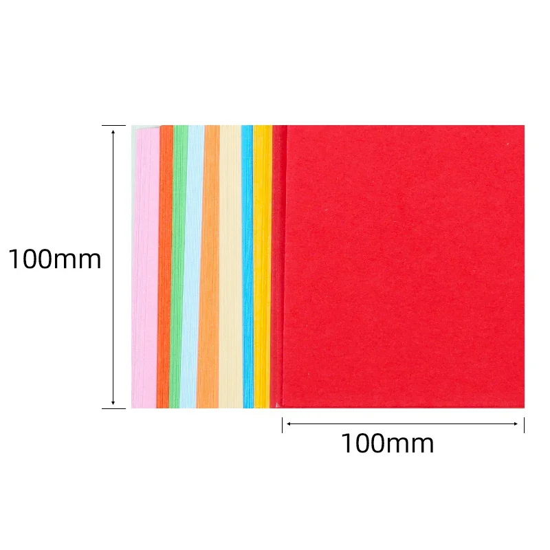 100 Sheets Origami Paper 10x10 cm Double Sided Color Origami DIY Handmade Folding Paper For Kids Beginners Arts Crafts Project