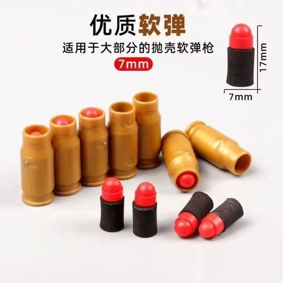 32 قذيفة و100 رصاصة إيفا ناعمة لمسدس لعبة Glock Colt 1911 لعبة الرماية للأطفال الأولاد #1