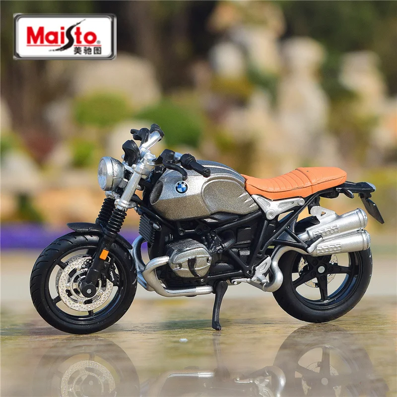 Maisto 1:18 BMW R Nine T Scrambler Alloy Motorcycle Model Diecast Metal Toy Street Cross-Country Motorcycle Model Childrens Gift