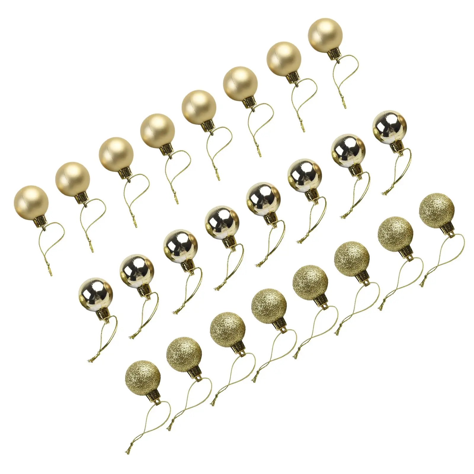 كرات عيد الميلاد كرات الديكور أجزاء زينة عيد الميلاد البلاستيك استبدال 24 قطعة أحمر وردي أخضر داكن وردي