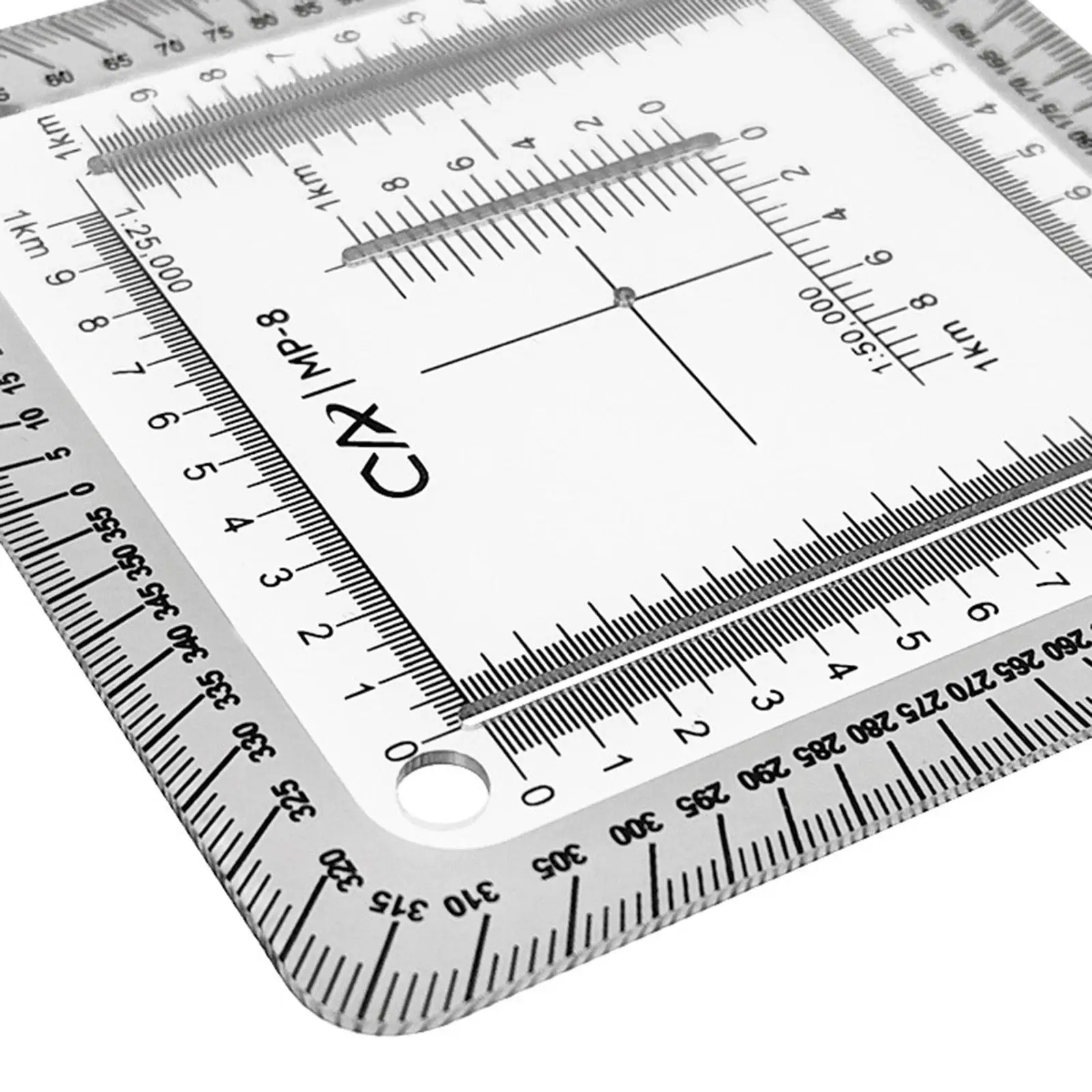 Pocket Grid Geographic Coordinate Ruler Profissional Preciso para Poltting Utm, Usng, Mgrs Coordenadas Viajando Navegação Terrestre