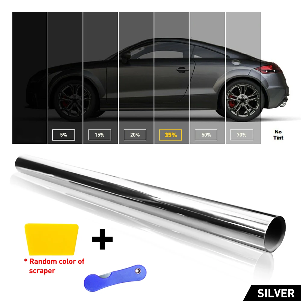 50x3m 35/50 Percent VLT Car UV Protector Film Window Tint Film Glass Sticker Privacy Solar Protection Film For Car Accessoires