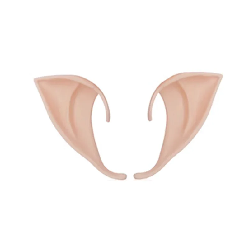 Beyond Journey's End Cosplay Pruik Frieren Zilver-wit synthetisch haar met realistische hoofdhuid en elfenoren Anime kostuumaccessoire