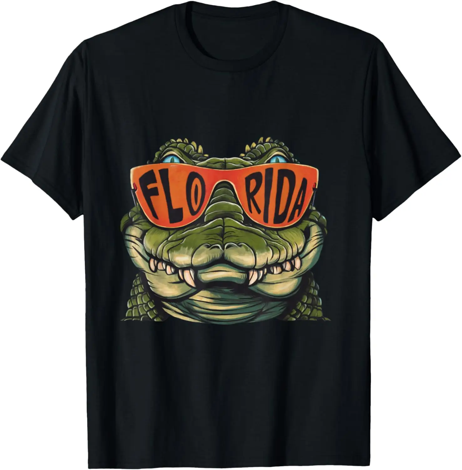 Florida Alligator Wearing Retro Style Sunglasses Florida T-Shirt