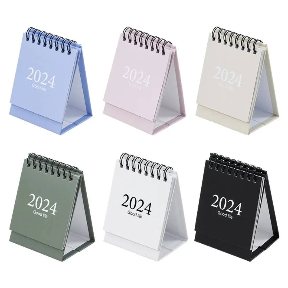 2024 Mini Desk Calendar Desktop Standing Flip Calendar For Planning Organizing Daily Schedule