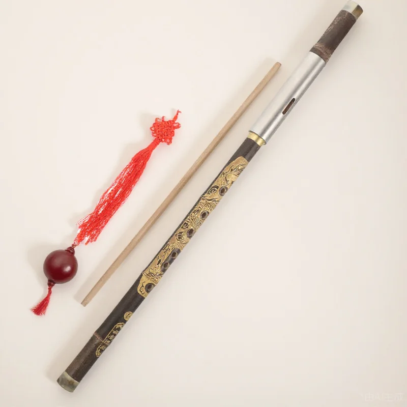

F Key Bawu Flute Folk Woodwind Instrument Smooth Surface Clear Tone Traditional Chinese Musical Instrument For