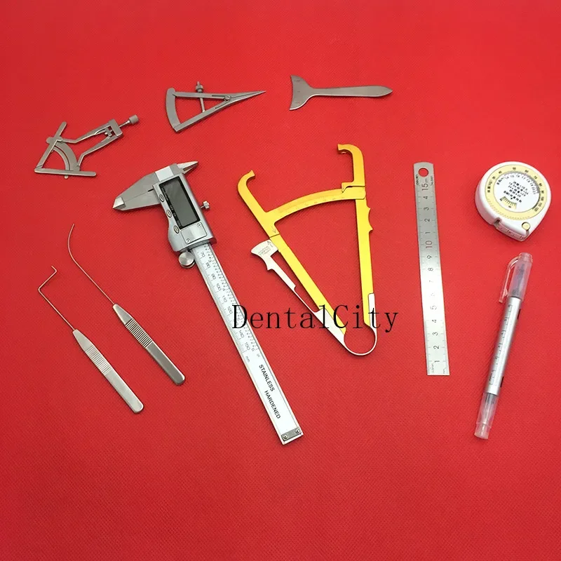 Doppia palpebra Designer Regolazione degli occhi Fat Nose Orizzontale Baco da seta Misura Clip per il piede Strumenti per palpebre