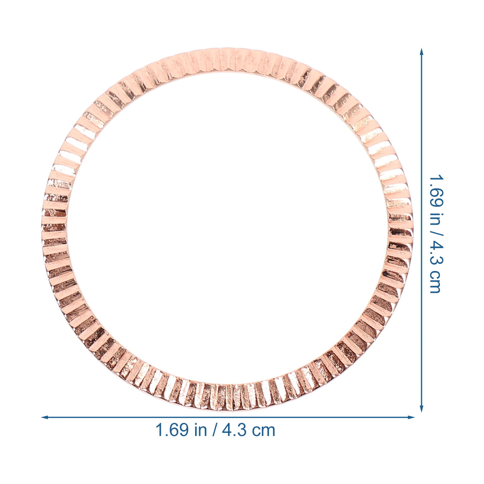 1pc Wave Pattern Bezel Alloy Ring For Smart Watch Chic Watch Accessory Fashion Cover Stylish Radian Design