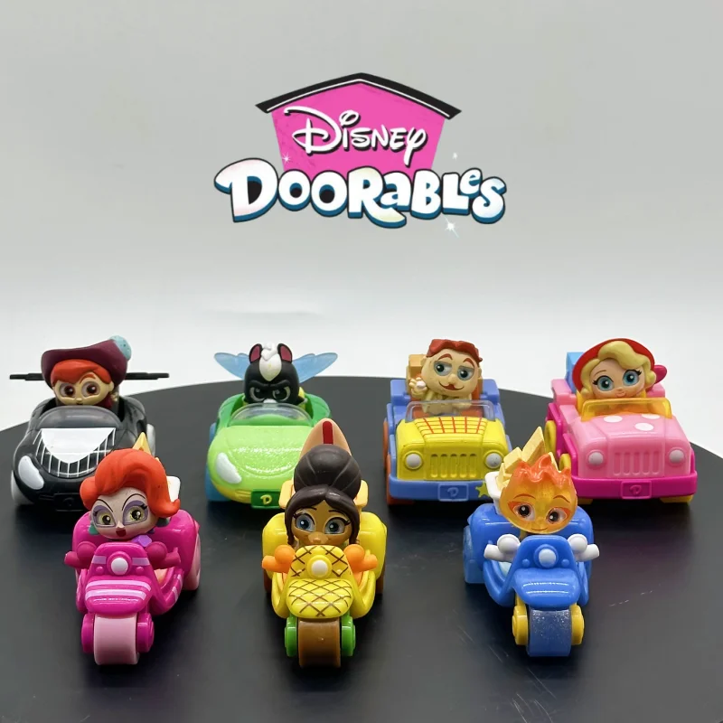 

Disney Doorables Door Car Series Kawaii Big Eyes Dolls Anime Figures Donald Duck Goofy Mickey Decoratoion Model Toys Gifts