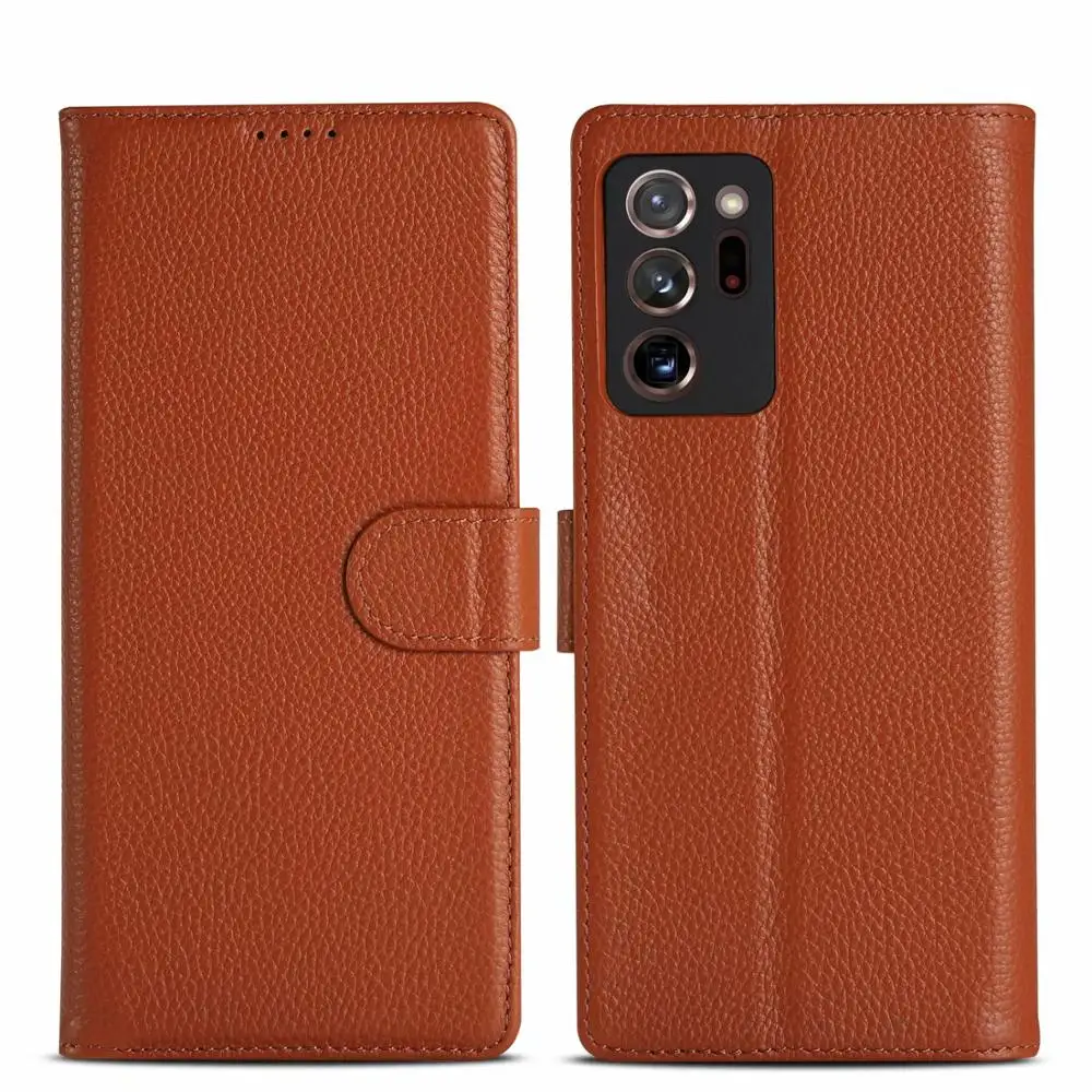 

Real Genuine Leather Flip Cover Protect Fundas Bag For Samsung Galaxy Note 20 Retro Vintage Wallet Case For Samsung Note20