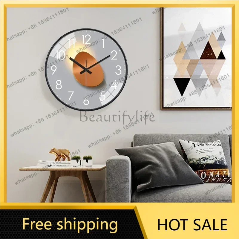 LJY Interior American Wall Watch Living Room Art Luxury Vintage Bedrooms Simple Wall Clocks Creative Relogio De Parede Wall Deco