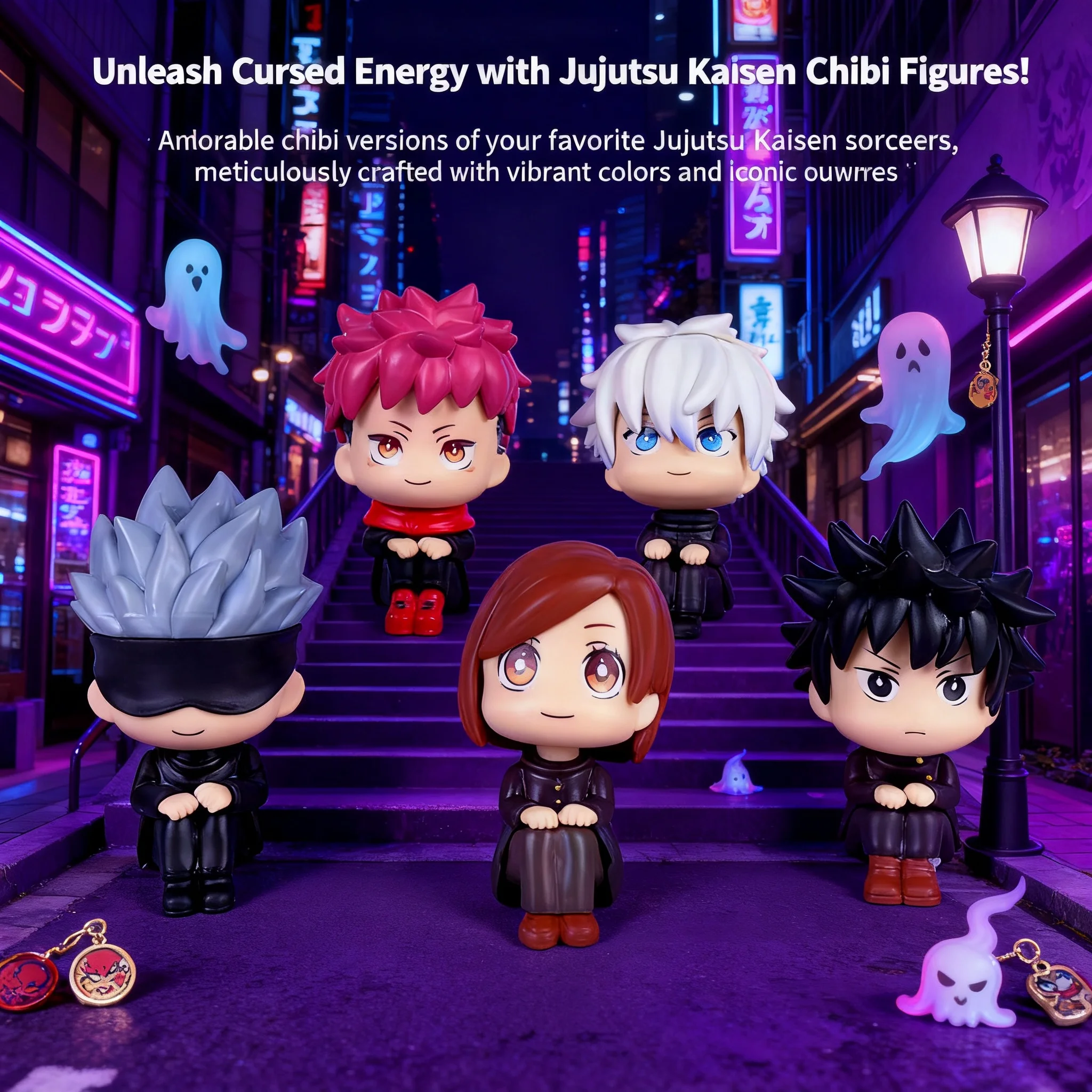 

Q Version Jujutsu Kaisen Figures Anime Collectible Dolls Model Satoru Gojo Yuji Itadori Megumi Fushiguro Nobara Kugisaki Action