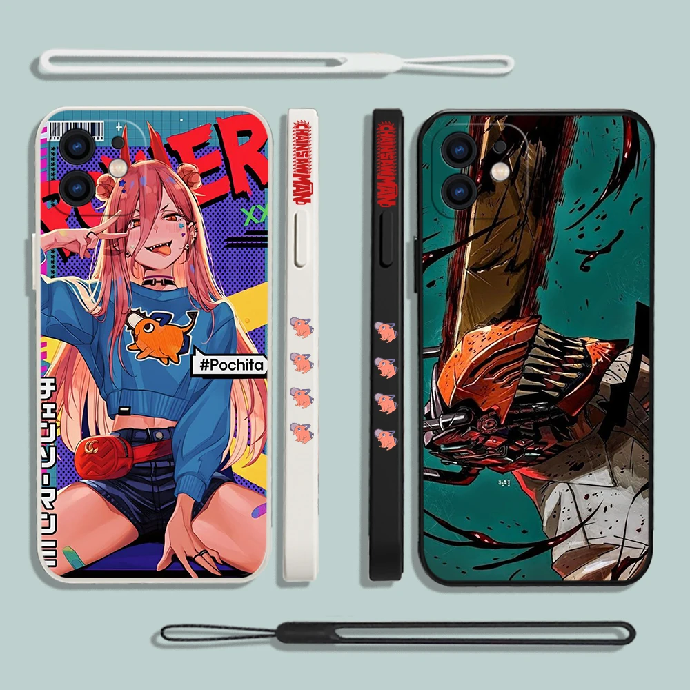 Power Chainsaw Man Anime Case For Samsung A54 A34 A73 A53 A33 A23 A14 A13 A03 A03S A04 A04S A04E A72 A52 A52S A32 A22 A12 A71