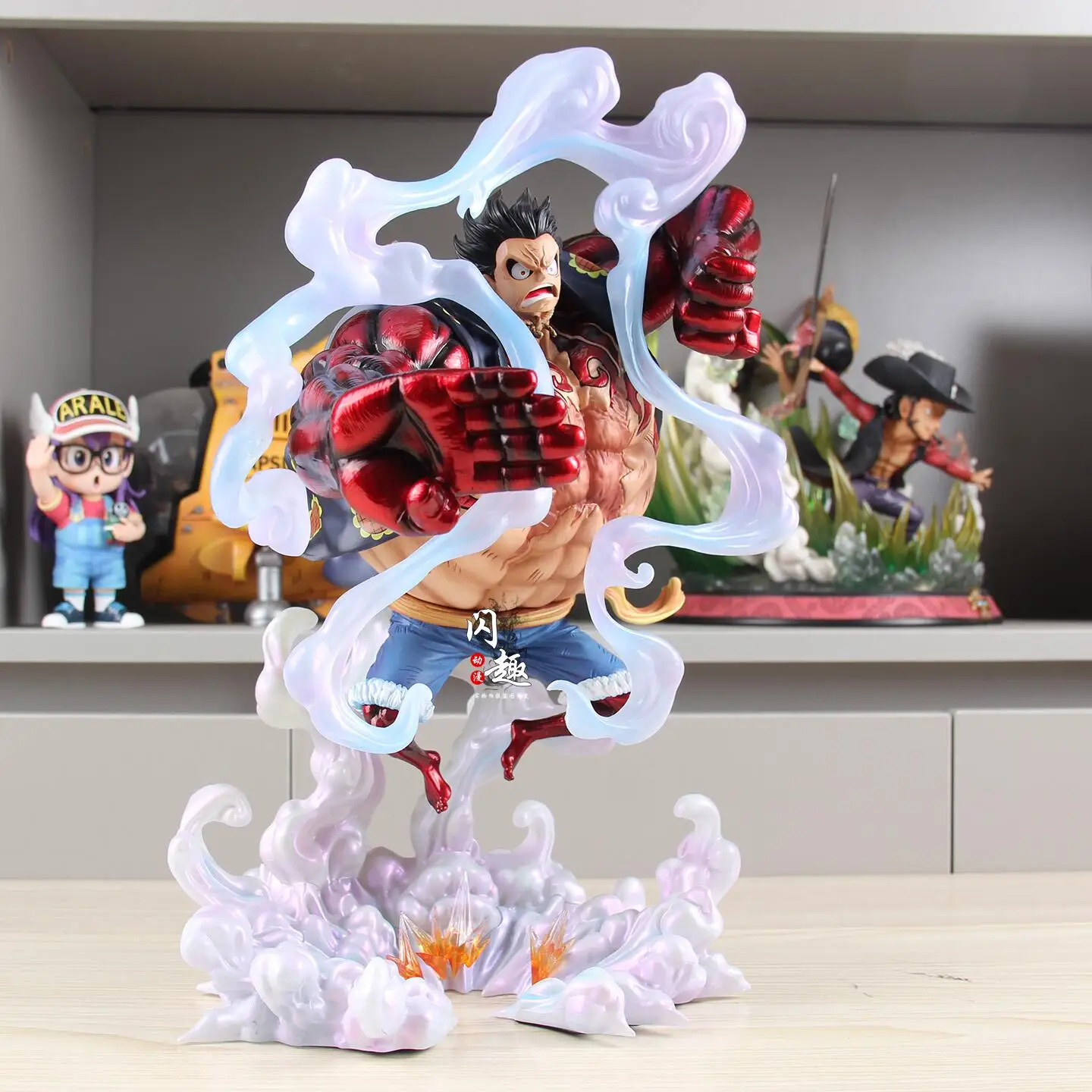 One Piece Monkey D Luffy Gear 4 Onigashima GK Statue Anime Action Figure Collectible Model Desktop Ornament For Anime Fans - view 3
