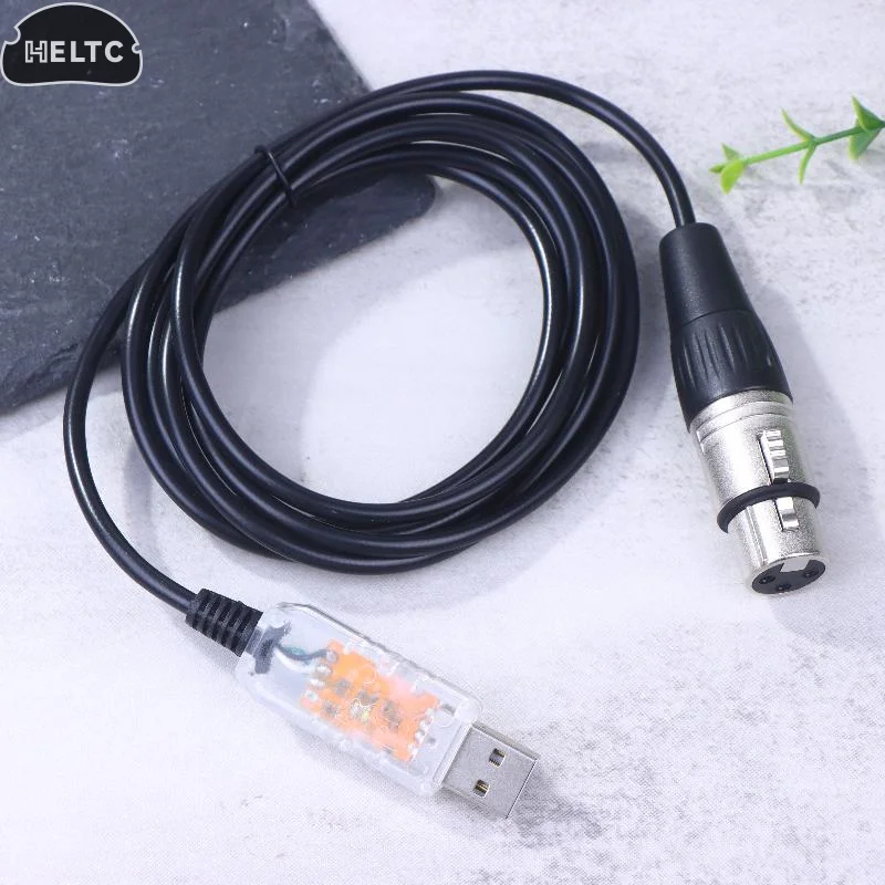 USB To DMX Interface Adapter QLC DMX512 Computer PC Stage Lighting Controller Dimmer For SGM DMXking DMXcontrol Freestyler Cable