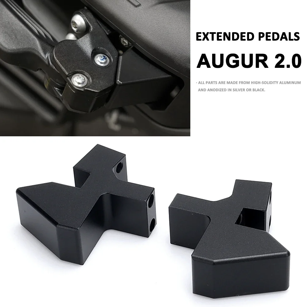 

New Motorcyle Accessories For YAMAHA AUGUR Augur 2.0 Aluminum Passenger Footpeg Lowering Kit Footrest Silver Black