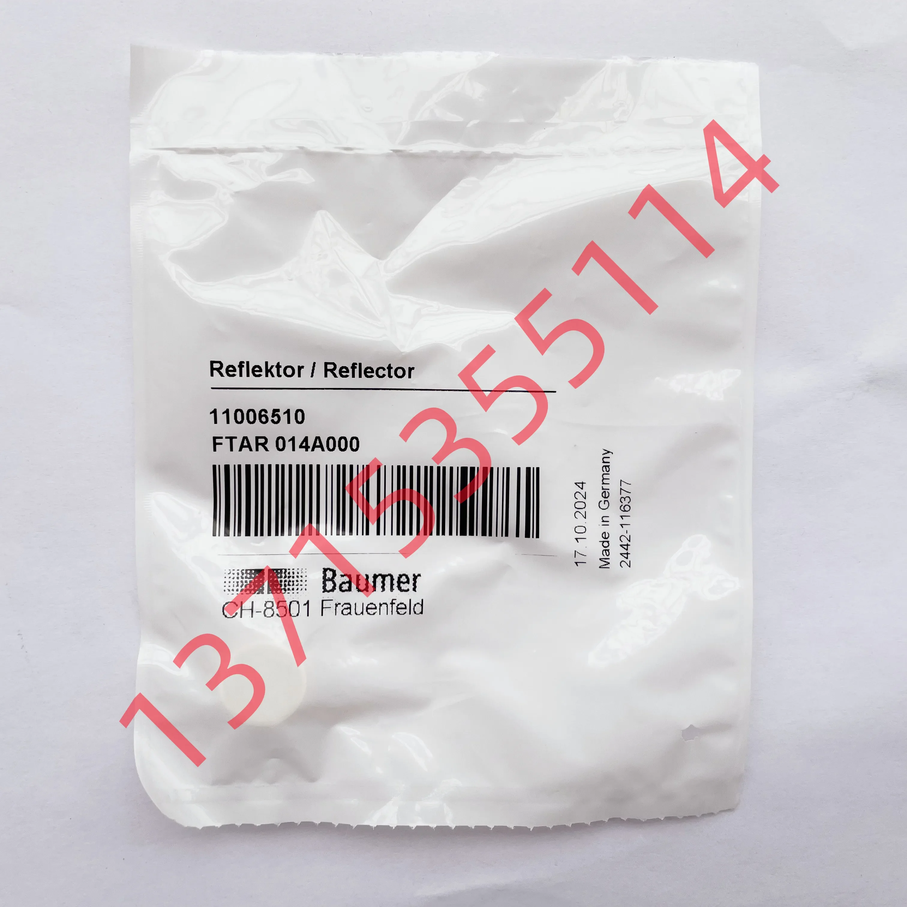 

Baumer FTAR 014A000 11006510 Ø 21mm Reflector Circular Mirror Self-Adhesive