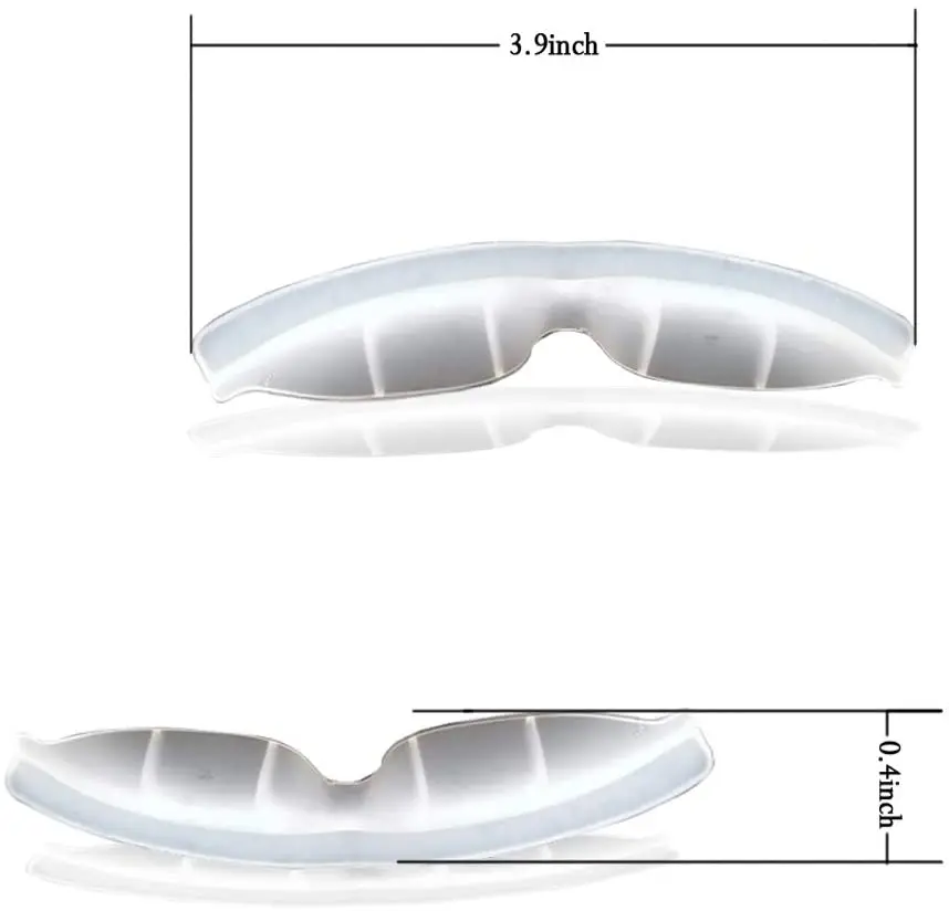 Reusable Fog Free Mask, Reusable Masks, Prevent Eyeglasses from Fogging Mask, Nose Bridge, Bracket, Silicone Pad, 5 Pcs