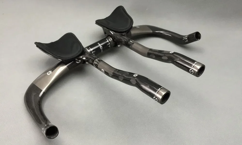 TT دراجة بقية المقود 3k الكربون السفر الدراجات ايرو بار دراجة TT المقود #3