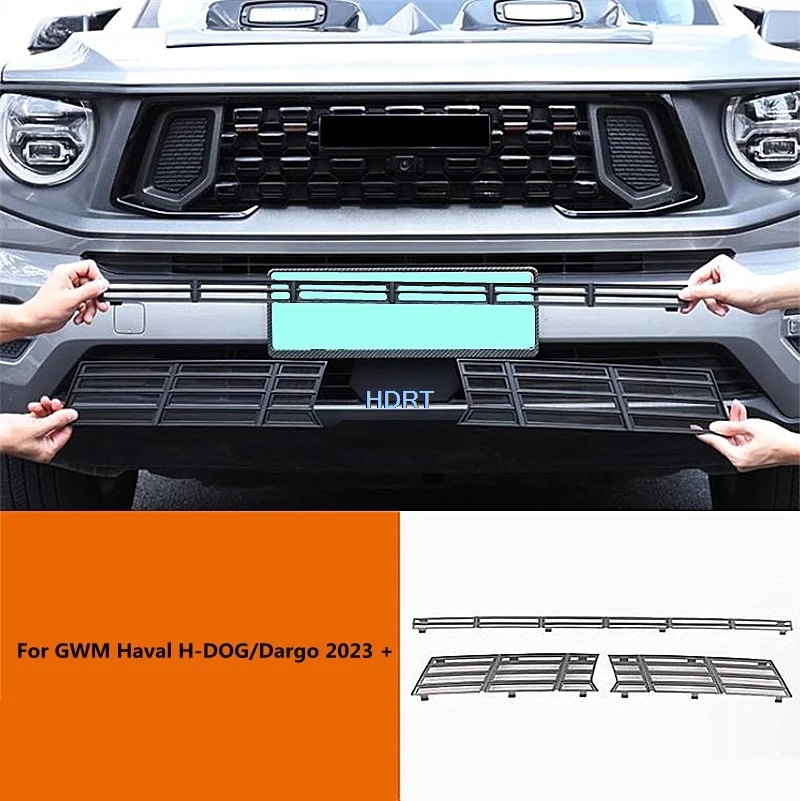 

Car Styling Insect Proof Anti Bug Net For GWM Haval H-DOG/Dargo 2th/H7 2023 + Water Tank Cover Racing Grille Grid Accessories