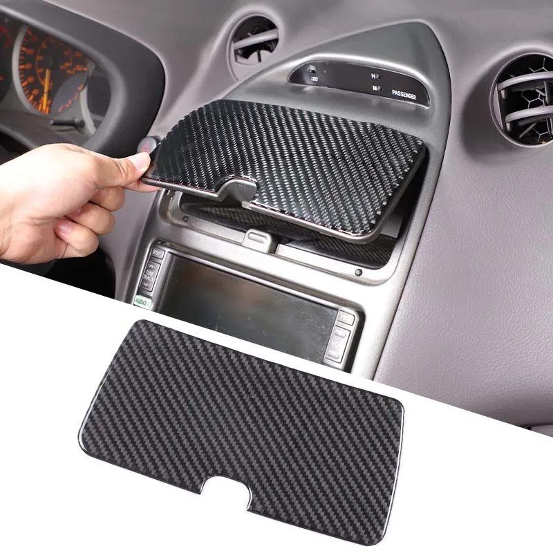 

For Toyota Celica 1999-2005 Soft Carbon Fiber Car Central Control Navigation Storage Box Switch Panel Trim Sticker Accessories