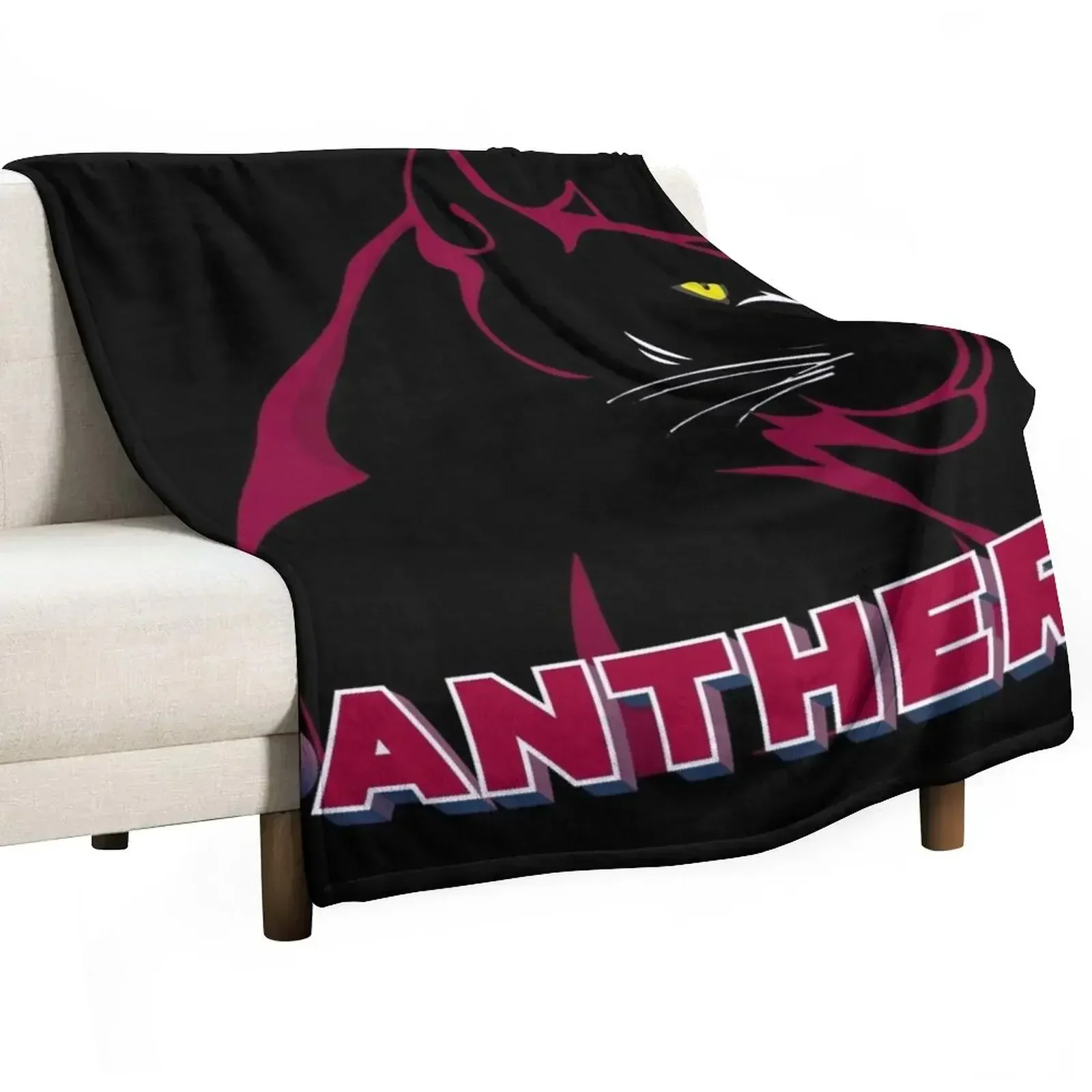 Panthers Throw Blanket Decoratives Personalized Gift Flannels Soft Plush Plaid Blankets