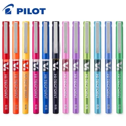 12Pcs Pilot Gel Pen BX-V5 Liquid Ink Pen Students Writing 0.5mm Color Ballpoint Pen Office Accessories School Supplies Cute Pens