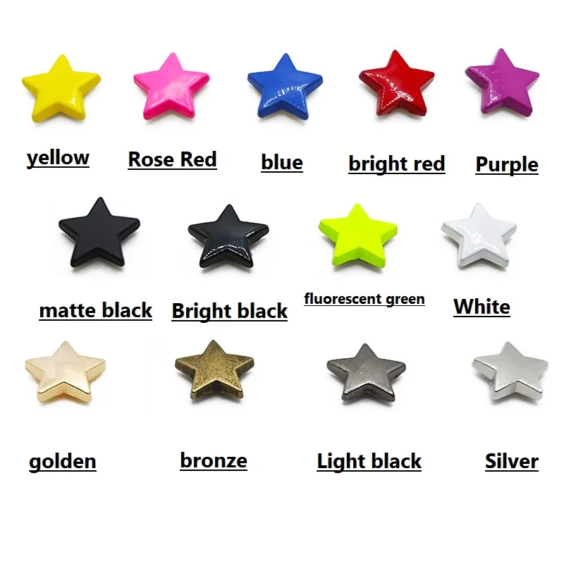 Stars Rivets With Screw Punk Screwback Studs More Color Bag Clothing Garment Shoes Hat Leather Belt DIY Decoration